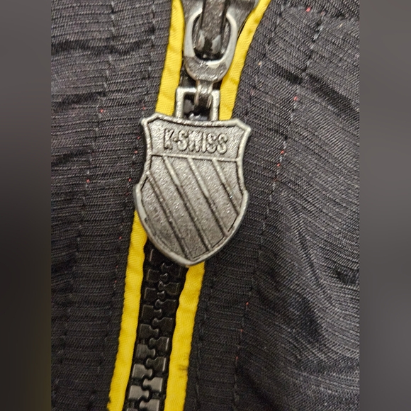 Vintage 90s Y2K K-Swiss Red Black Windbreaker Jacket Mens Size Large - Picture 4 of 11